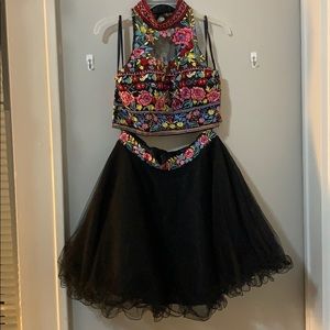 2 piece homecoming or prom dress.